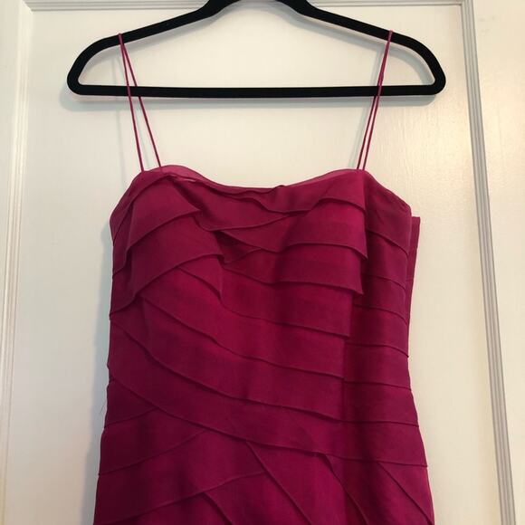 Chetta B Hot Pink Scalloped Gown - Picture 2 of 5